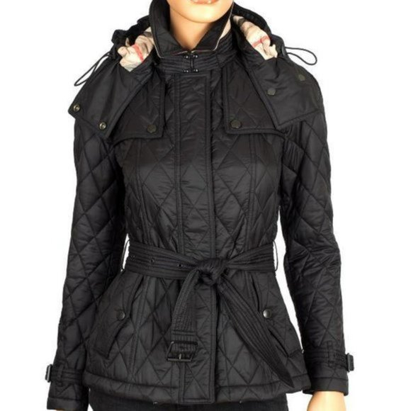 BURBERRY FINSBRIDGE NOVA CHECK LINED QUILTED JACKET